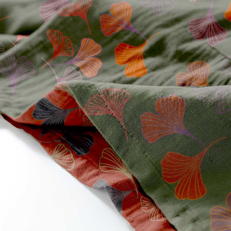 Kimono-Loungewear-Set aus Ginkgo-Baumwollgaze - image 59