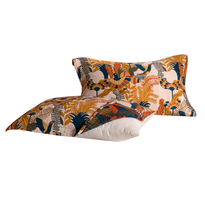 Ownkoti Boho-Kissenhandtuch aus Baumwolle mit Vogelmotiv (2 Stück)