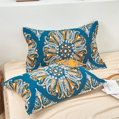 Ownkoti Bohemian-Kissenhandtuch mit Blumenmuster aus Baumwolle (2 Stück)
