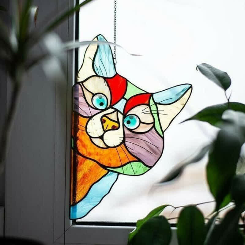 Ownkoti Fensterdekoration „Stain Cat“ (Kaufen Sie eins und erhalten Sie eins gratis)