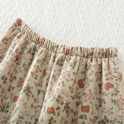 Rural Rose Air Loungewear-Set aus Baumwolle