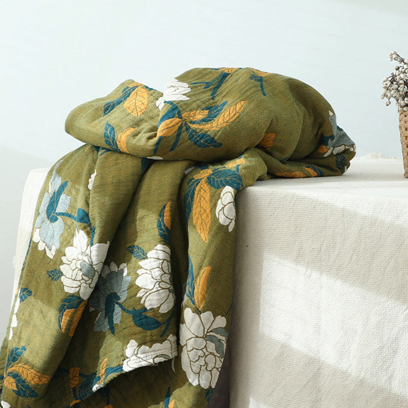 Ownkoti Wendedecke mit Blumenmuster, Couchbezug aus Baumwolle