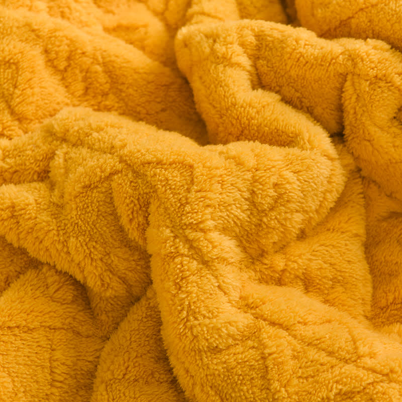 Luxuriöse, dicke, warme Fleece-Überwurfdecke