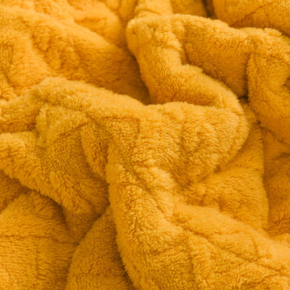 Luxuriöse, dicke, warme Fleece-Überwurfdecke