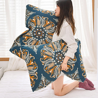 Ownkoti Bohemian-Kissenhandtuch mit Blumenmuster aus Baumwolle (2 Stück)