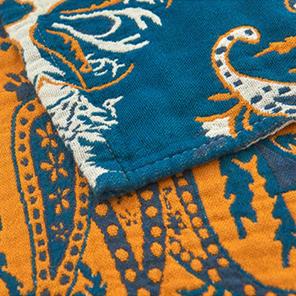 Ownkoti Bohemian-Kissenhandtuch mit Blumenmuster aus Baumwolle (2 Stück)