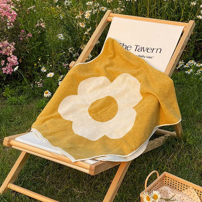 Atmungsaktives, weiches Baumwollhandtuch mit Blumenmuster