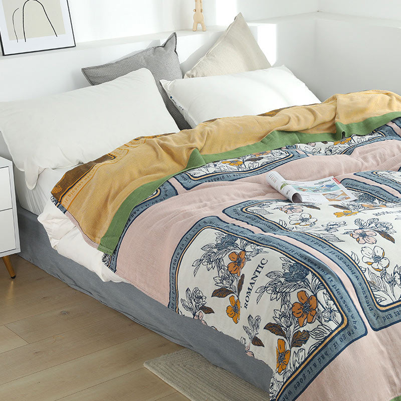 Ownkoti Sommer-Wendedecke aus Baumwolle, leichte Decke