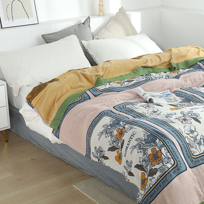 Ownkoti Sommer-Wendedecke aus Baumwolle, leichte Decke