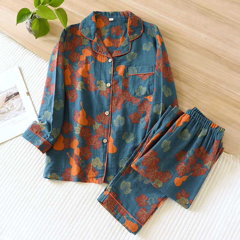 Gourd – Loungewear-Set aus Jacquard-Baumwolle