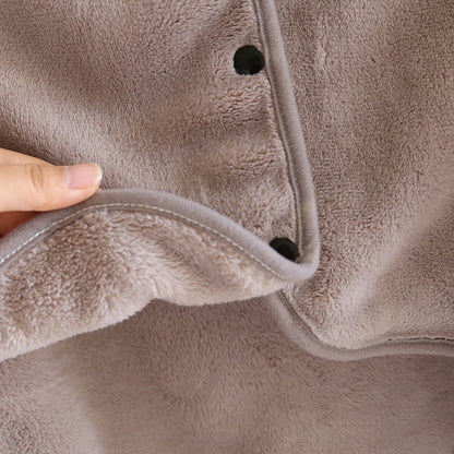 Einfarbige, weiche Flanell-Schaldecke