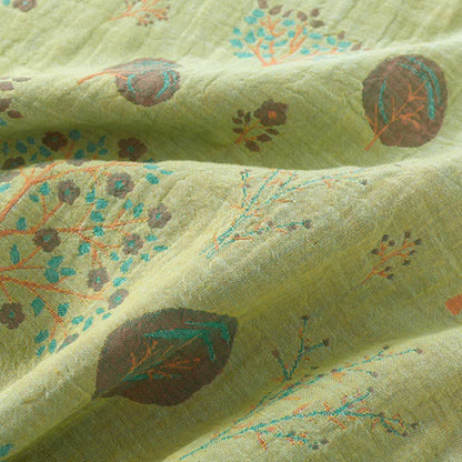 Loungewear-Set aus Jacquard-Baumwolle mit Blattbaum-Print - image 14
