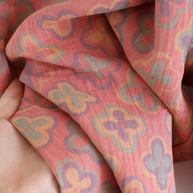 Garngefärbtes Loungewear-Set aus Jacquard-Baumwolle