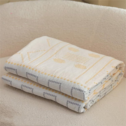 Leichte Steppdecke aus dreilagiger Gaze-Baumwolle