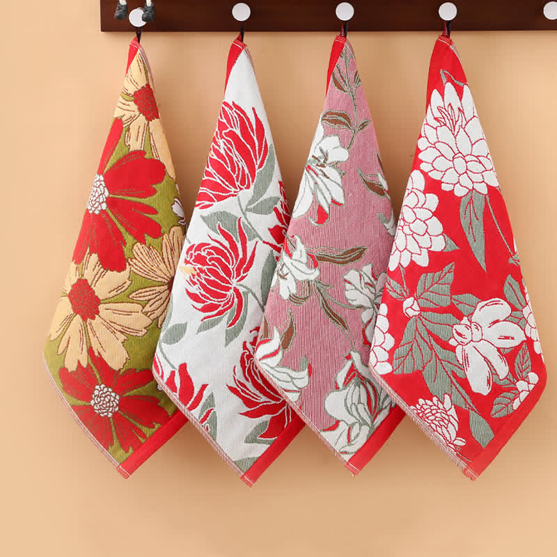 Saugfähiges Handtuch aus reinem Baumwoll-Jacquard