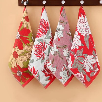 Saugfähiges Handtuch aus reinem Baumwoll-Jacquard