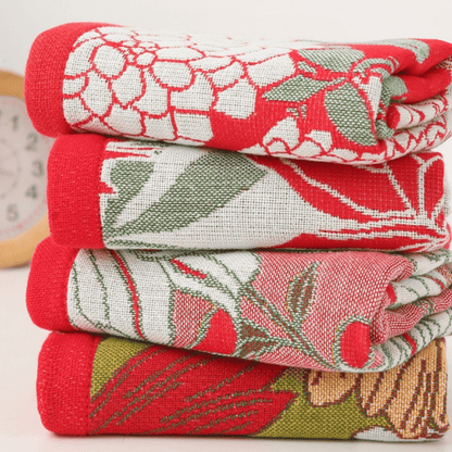 Saugfähiges Handtuch aus reinem Baumwoll-Jacquard