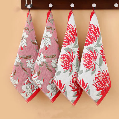 Saugfähiges Handtuch aus reinem Baumwoll-Jacquard