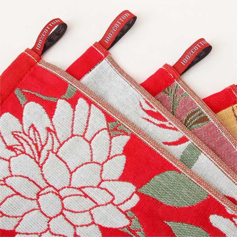 Saugfähiges Handtuch aus reinem Baumwoll-Jacquard