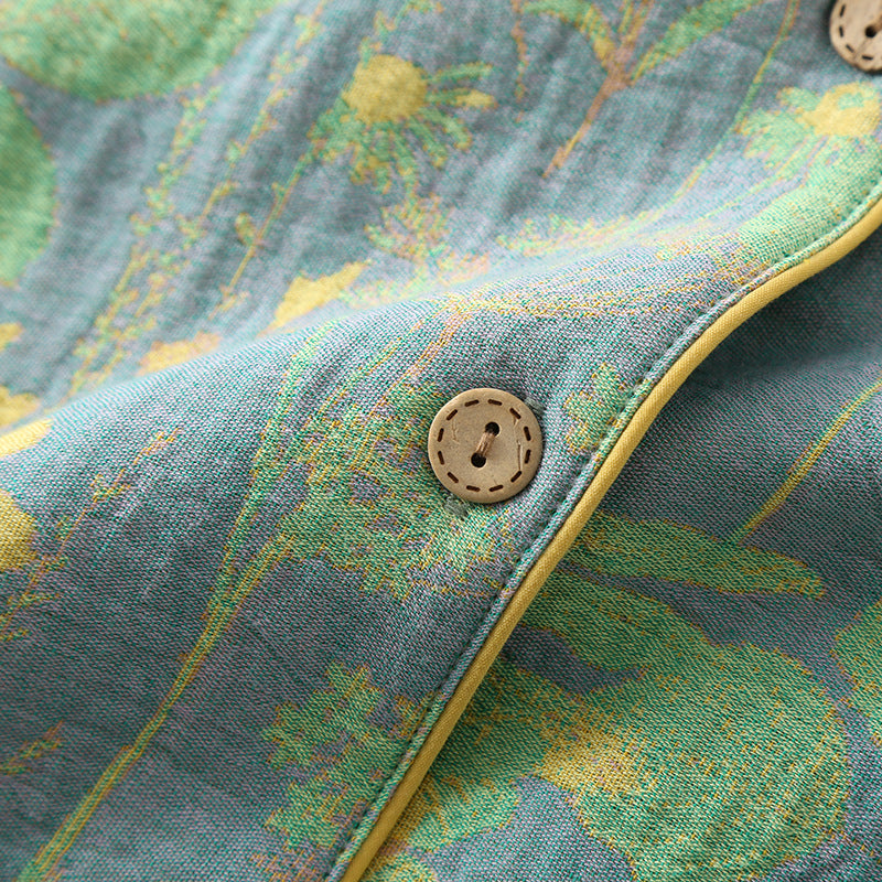 Loungewear-Set mit kurzärmligen Crop-Hosen