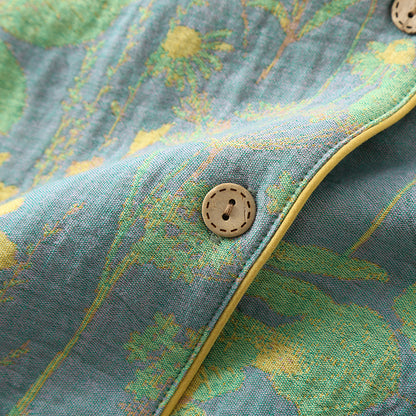 Loungewear-Set mit kurzärmligen Crop-Hosen
