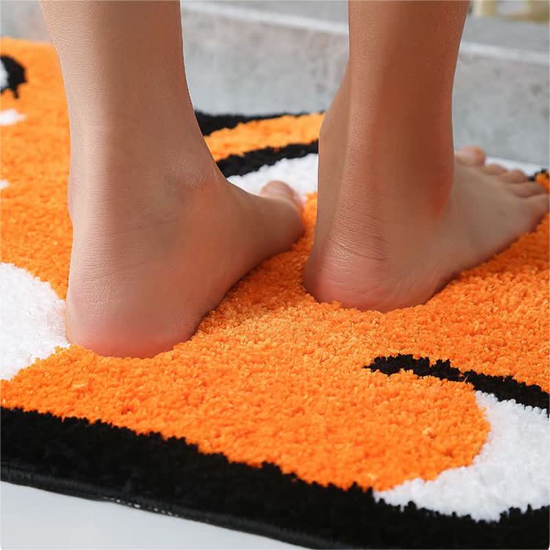 Saugfähige dekorative Badematte mit Cartoon-Corgi-Motiv