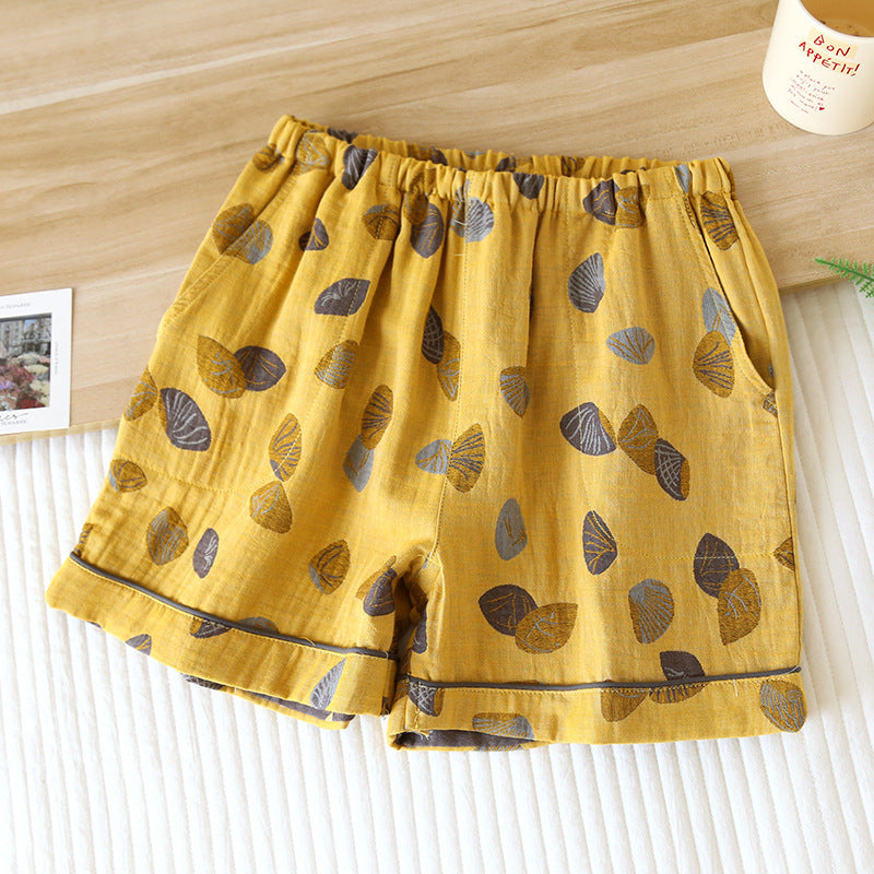 Atmungsaktive Pyjama-Shorts aus Baumwollgaze