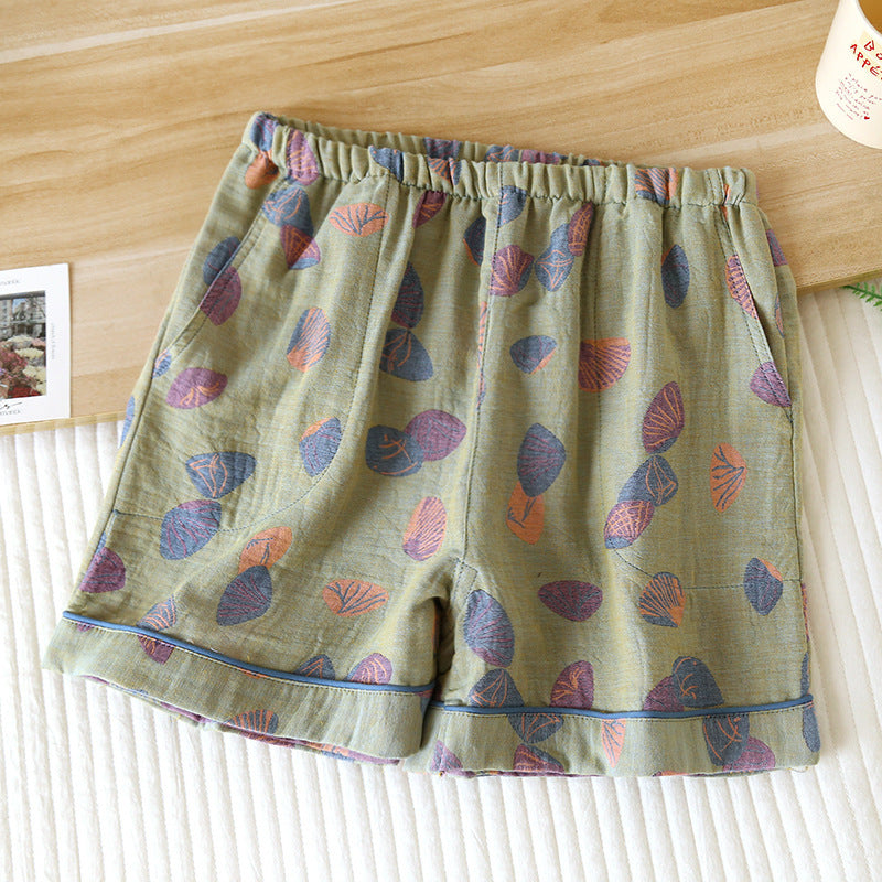 Atmungsaktive Pyjama-Shorts aus Baumwollgaze