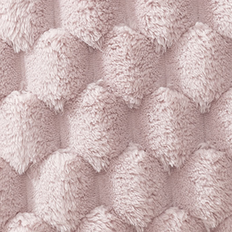 Flauschiger dekorativer Kissenbezug aus Jacquard-Schneeflockensamt