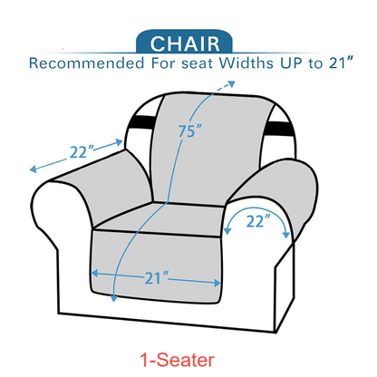 Wasserdichter Sofabezug mit elastischen Bändern