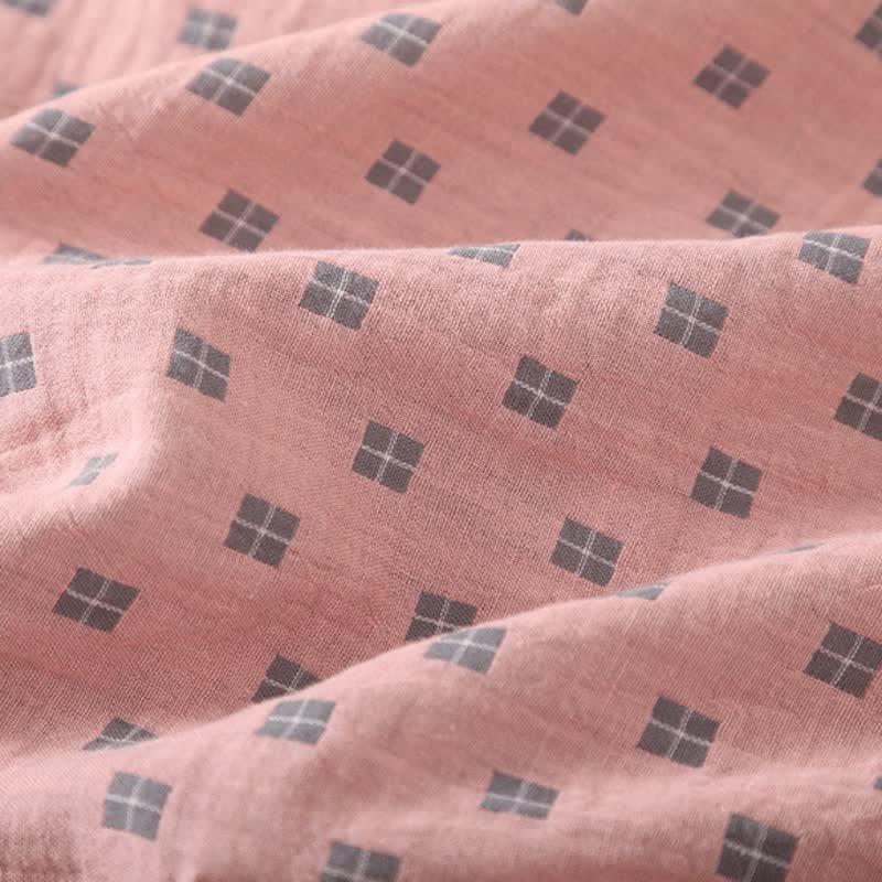 Loungewear-Set aus karierter Jacquard-Baumwolle