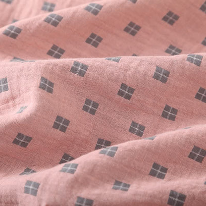 Loungewear-Set aus karierter Jacquard-Baumwolle