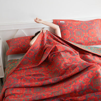 Weiche Handtuchdecke aus Jacquard-Baumwollgaze