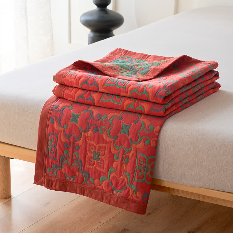 Weiche Handtuchdecke aus Jacquard-Baumwollgaze