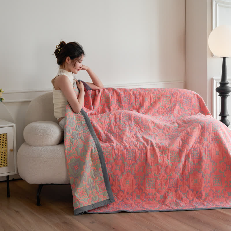 Weiche Handtuchdecke aus Jacquard-Baumwollgaze