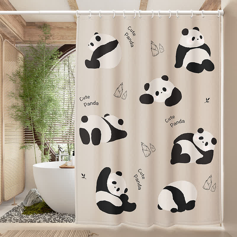 Wasserdichter Duschvorhang mit niedlichem chinesischen Panda