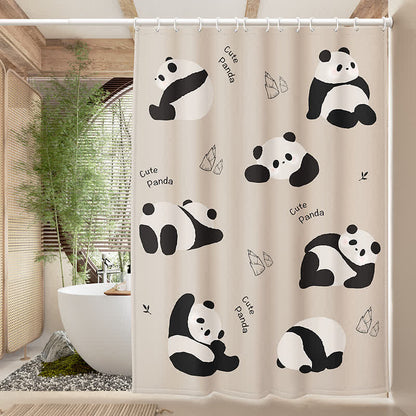 Wasserdichter Duschvorhang mit niedlichem chinesischen Panda