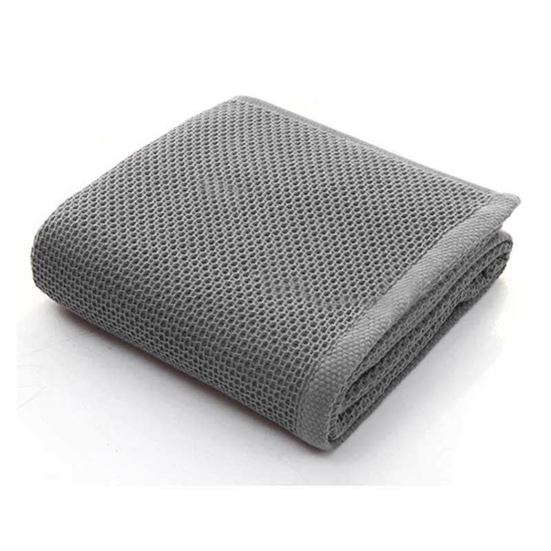 Ownkoti Einfaches Baumwollhandtuch, quadratisches Handtuchset mit Wabenmuster (3er-Pack)