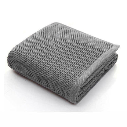 Ownkoti Einfaches Baumwollhandtuch, quadratisches Handtuchset mit Wabenmuster (3er-Pack)