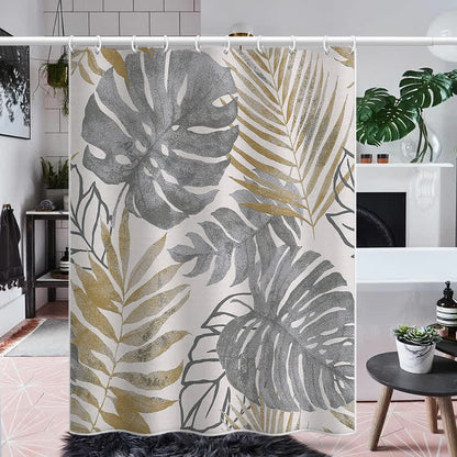 Pastoral Monstera Deliciosa Anti-Schimmel-Duschvorhang