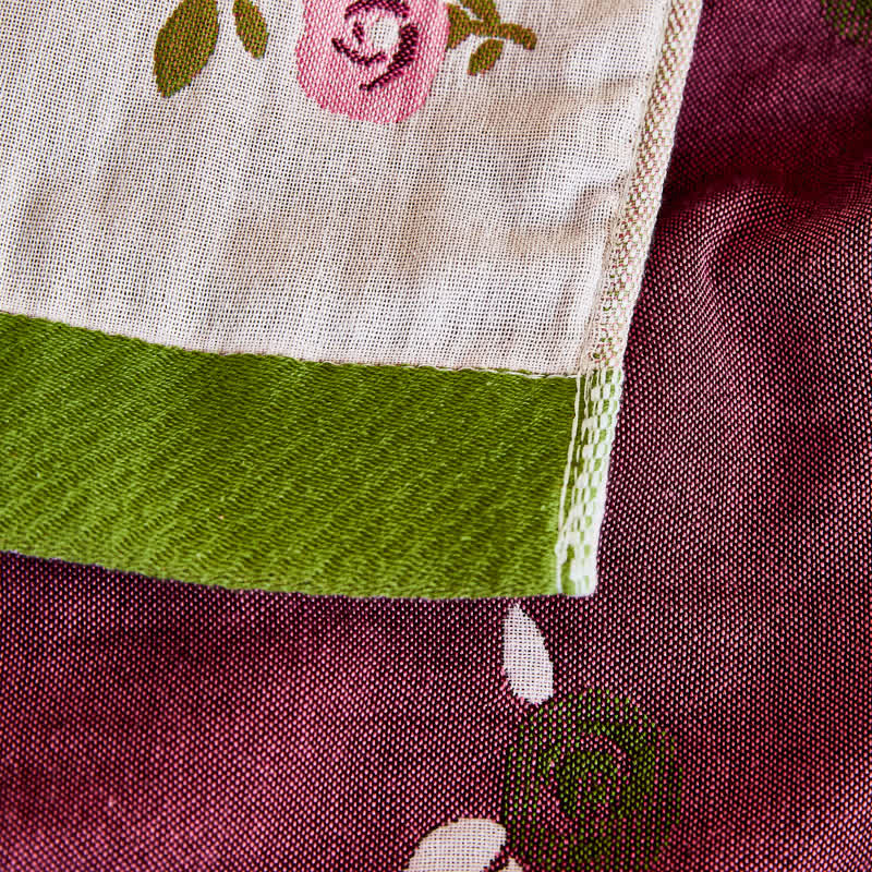 Baumwollgaze Pastorale Rose Sommersteppdecke