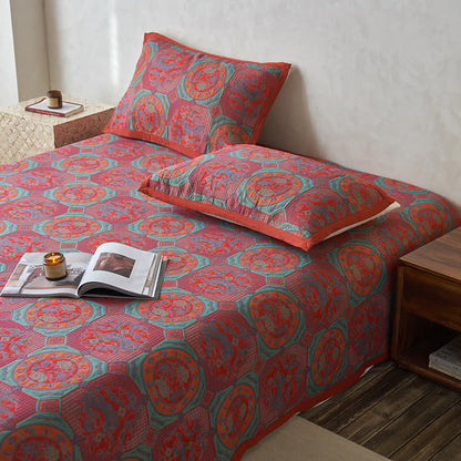 Weiche Steppdecke aus Baumwollgaze im Vintage-Stil