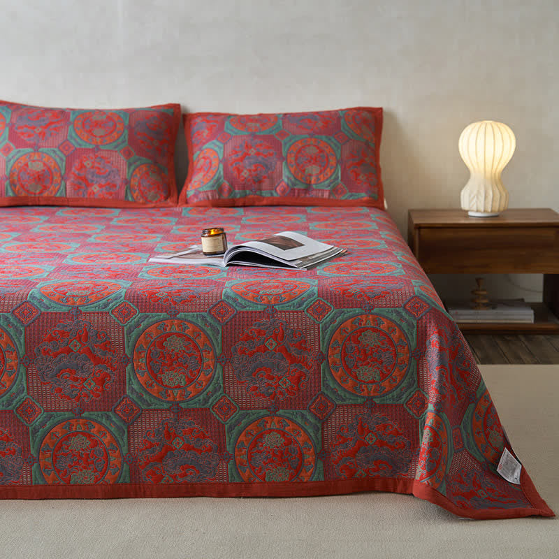 Weiche Steppdecke aus Baumwollgaze im Vintage-Stil