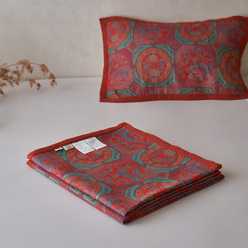 Weiche Steppdecke aus Baumwollgaze im Vintage-Stil