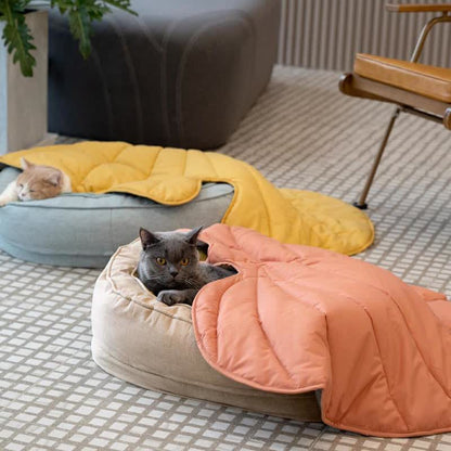 Weiches, saugfähiges Haustier-Pad in kreativer Blätterform