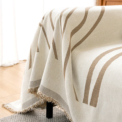 Chenille Simple Style Line Wendbarer Sofabezug