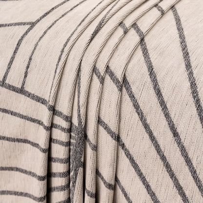 Chenille-Sofaschoner mit modernen abstrakten Linien