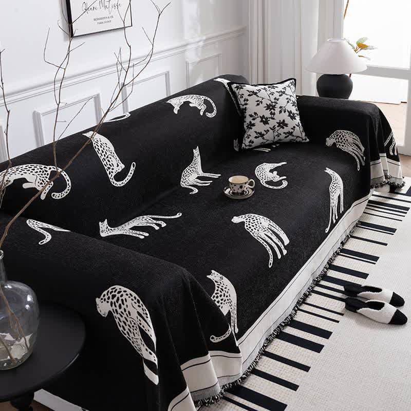 Couchschutz im luxuriösen Leopardenmuster