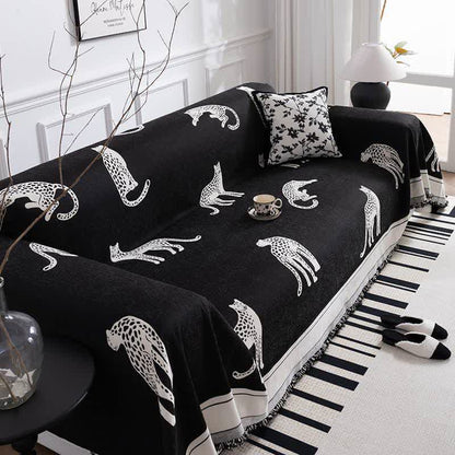 Couchschutz im luxuriösen Leopardenmuster