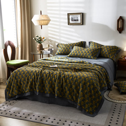 Atmungsaktive Bettwäsche aus Jacquard-Kaninchen-Baumwollgaze